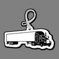 Semi Truck (3/4 View, Left Side) Luggage/Bag Tag W/ Tab